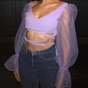 Lavender Poppy Top
